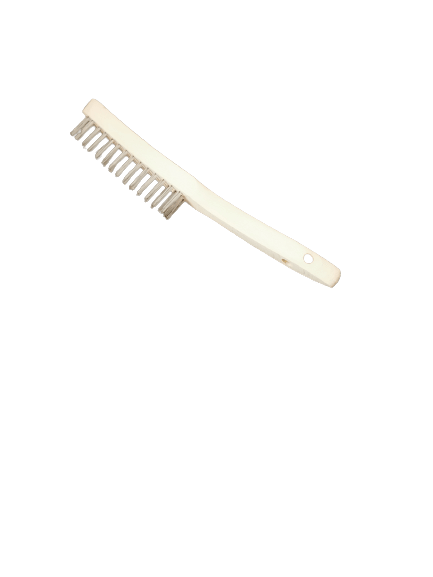 STÅLBØRSTE RUSTFRI  3 rader