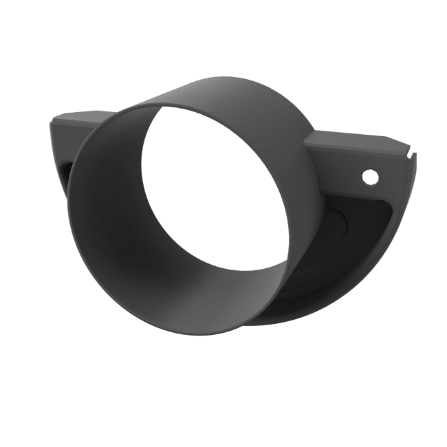 Endebunn m/Muffe 1216A Alu.Mørk Grå