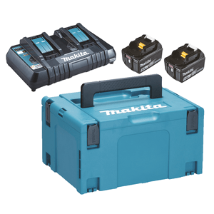 Makita Powerpack 18V, 2 X 5,0Ah Dobbeltlader