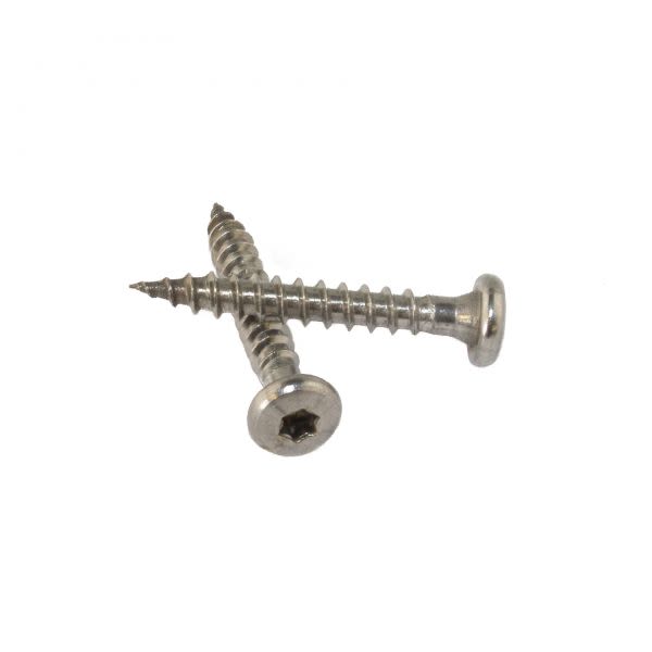 Rennekrokskrue 5,0x30mm T25 Rustfri 410