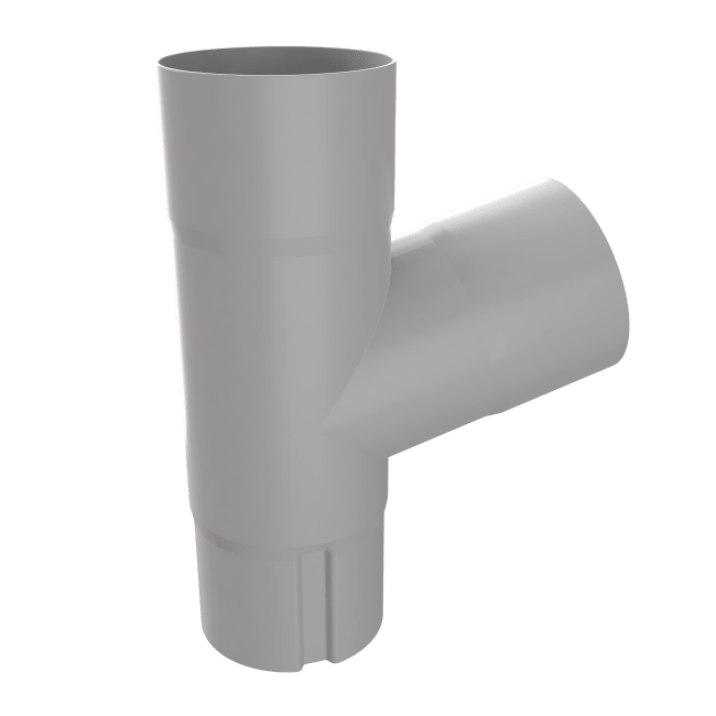 Grenrør 7014-75gr. Alu.Lys Grå 70mm