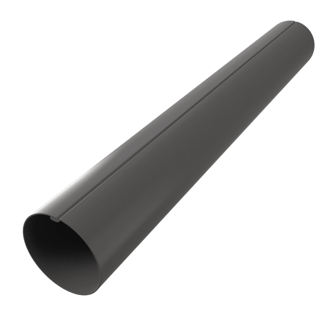 Nedløp N-70. 70mm- 3m Alu.Mørk Grå 