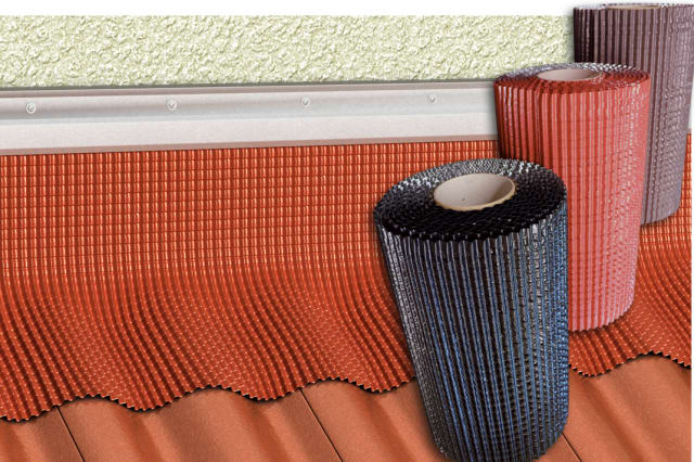 Delta Top Flex 300mm-5m Svart 'beslag på rull'