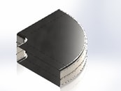 QuadroDEC 220x55 Horizontal Bend 90° (125mm)