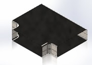 QuadroDEC T-stykke rekt. 250x80mm (160mm)