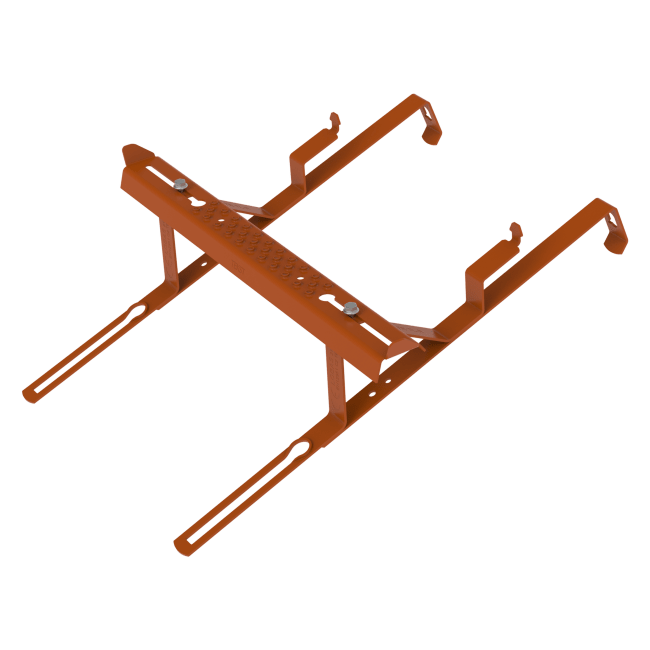 Stigetrinn Regulerbar bredde  250-430mm Tegelrød