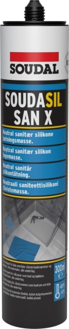 SOUDASIL SILIKON SAN-X 300ml SVART