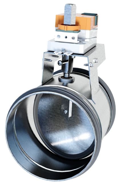 SPJELD TETT m/motor Ø160 LM230A