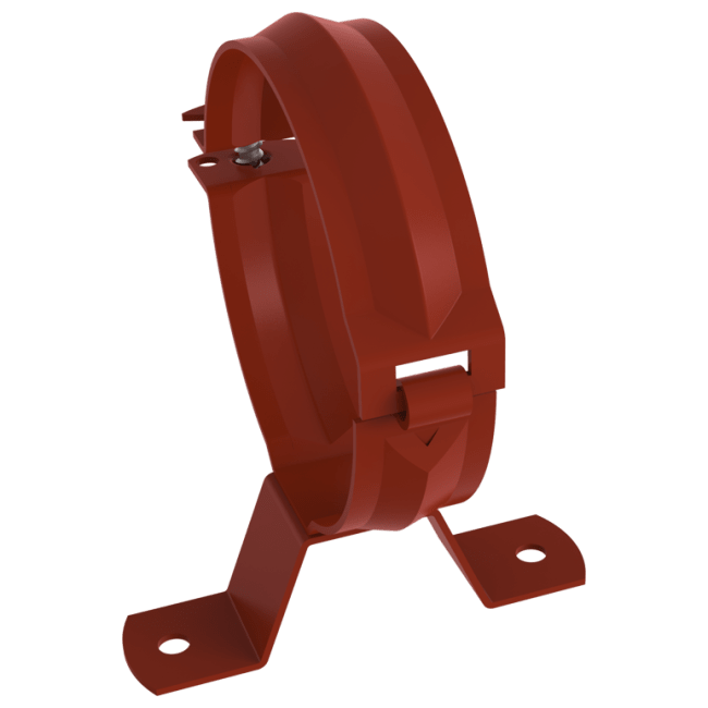 KLAMMER M.SKRUE  90mm  M.RØD