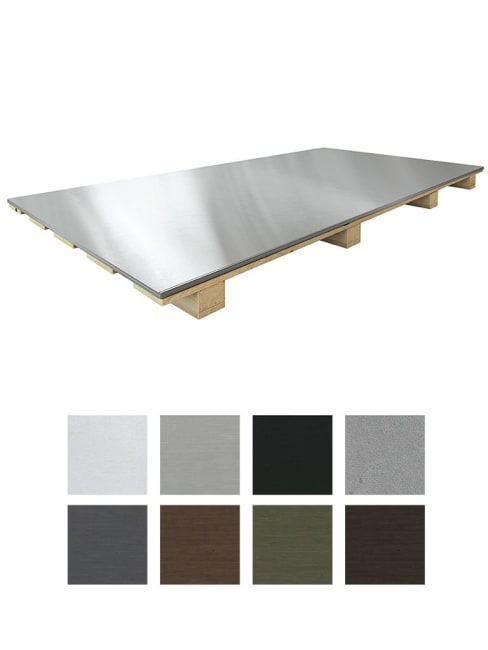 VMZINC PLATE 1x2-08mm BLANK