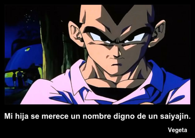 Vegeta Mi Hija Se Merece Un Nombre Digno De Un S