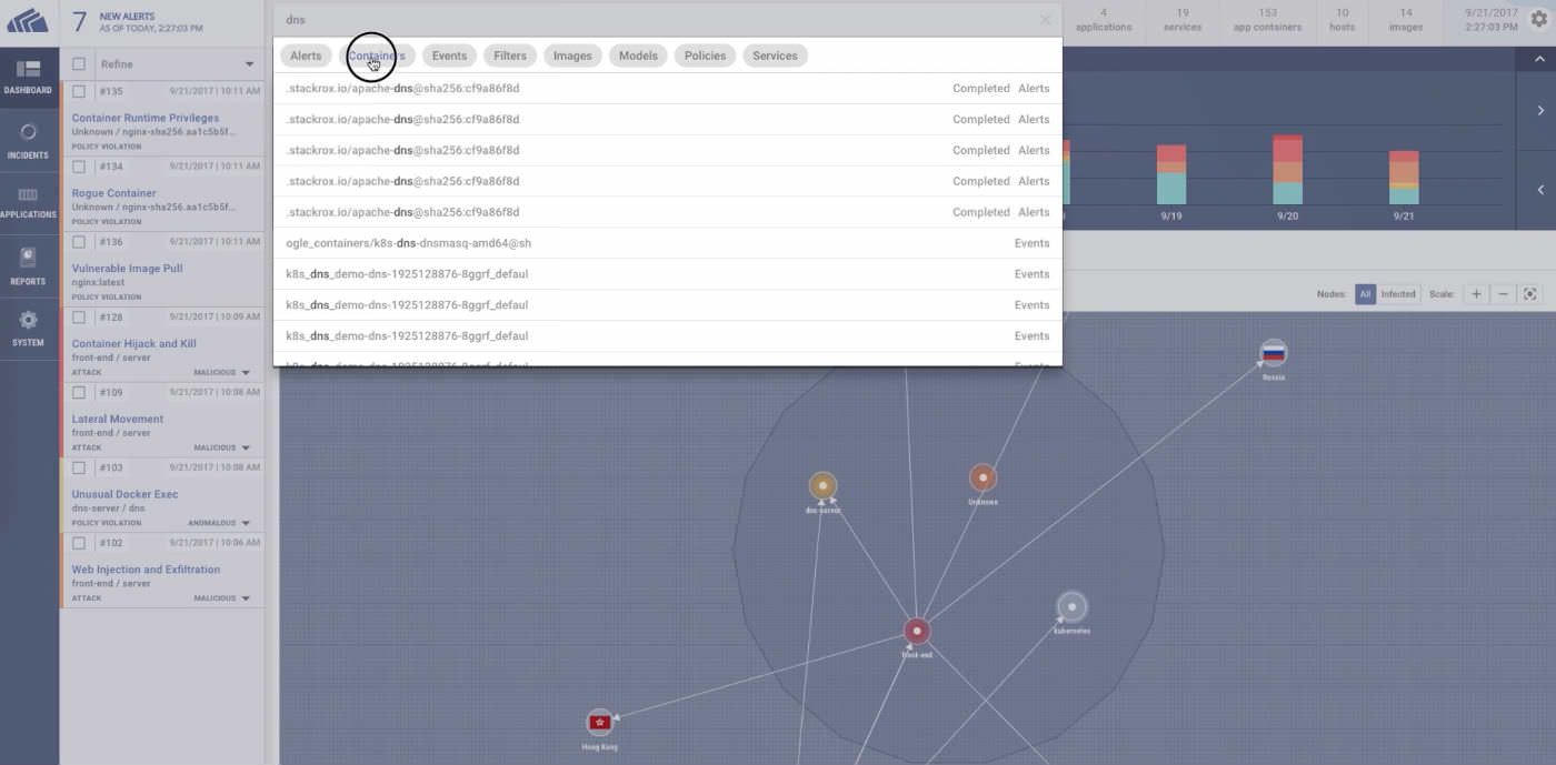 Video demo of search and asset discovery