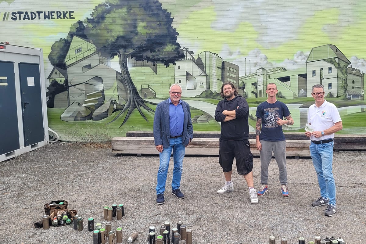 Einweihung Graffiti Grüner Platz