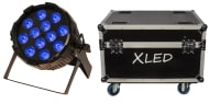 Bright Xled 10 stk i flightcase, Xline