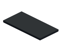 Nivtec platform 200x100cm NOIR