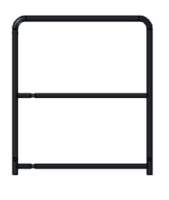 Nivtec safety rail, height: 100cm, width:  85cm NOIR