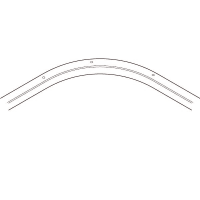 Toso Su Skinne Bue 135º 100 x 100 cm   R=500mm