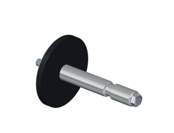 Nivtec support bolt for rails, ø26 mm, steel galvanized NOIR