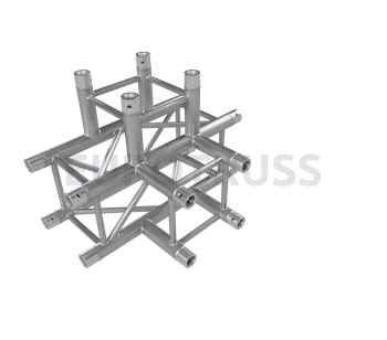 Eurotruss FD34 T-joint + down 4-way corner 71x50x50cm