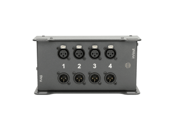 Klotz CATLink 4-channel audio stagebox. 3-Pin