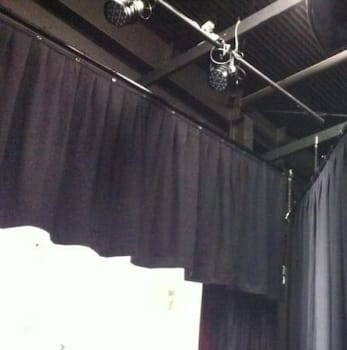 Kappe svart ull 19m b x 1,5m h