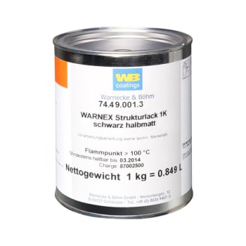 Warnex texture paint 1 kg Høyttalermaling svart. 0.849 Liter