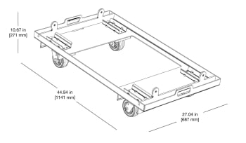 Meyer..MCF-2100-LFC CASTER FRAME KIT
