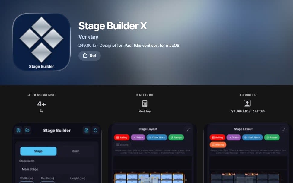Stage Builder X: Appen som gjør planlegging og bygging av Nivtec-scener raskere, enklere og mer presis