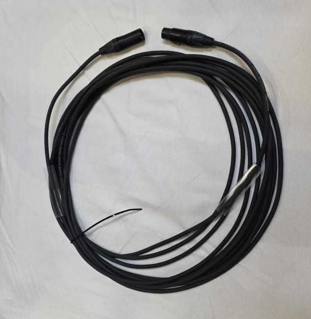 Link Mikrofonkabel 10m svart