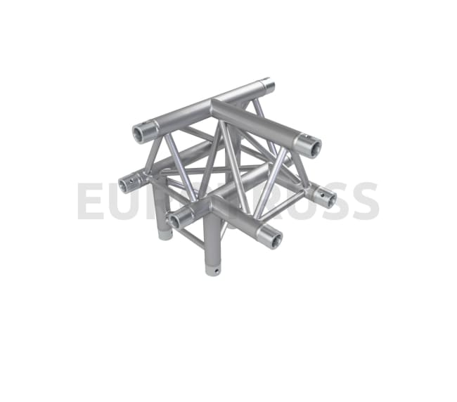 Eurotruss FD33 T-joint + down LEFT 4-way corner 50x50x50cm