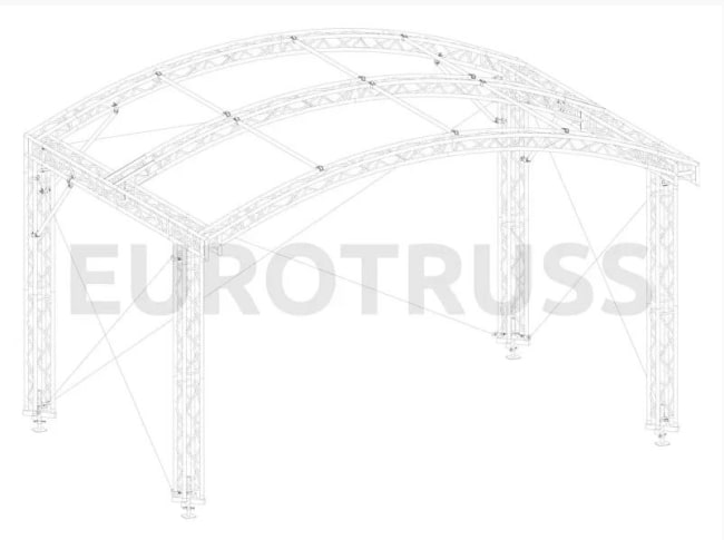 Eurotruss AR-10FD  Arc Roof 6x4m