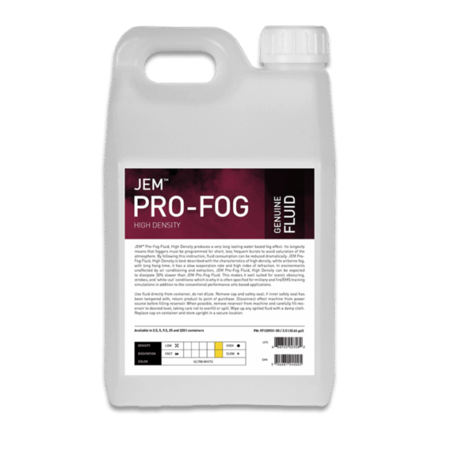 JEM Pro-Fog Fluid, High Density, 4x 5 L