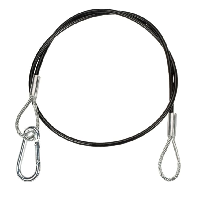 Sikkerhetswire    70cm, 3mm wire 15kg WWL sort, Xline