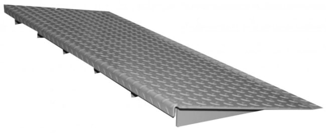 Nivtec wedge for ramp, width: 100cm, warted sheet aluminium