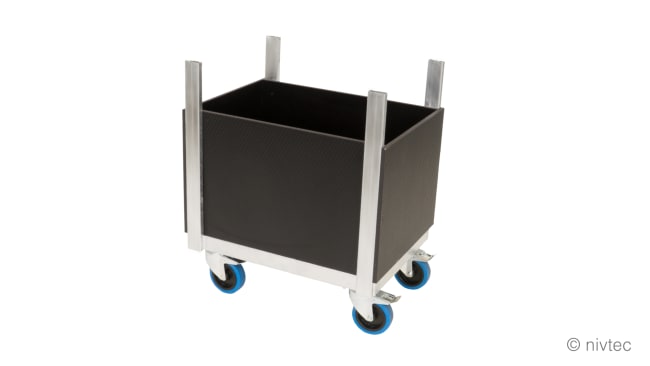 Nivtec trolley for accessories, small, 64 x 48cm, with floo