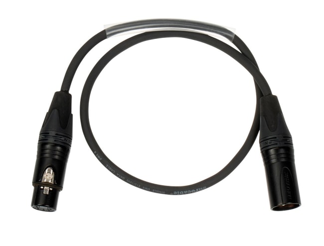 Link DMX-kabel   0,35m XLR5F-XLR5M
