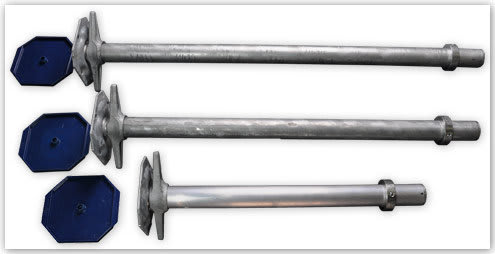 Nivtec steel leg, H: 835 mm for Layher spindles 60 & 80cm,