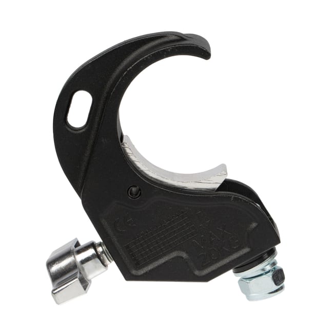Bright Twenty clamp, black, SWL 20kg, m/M10 bolt/låsemutter