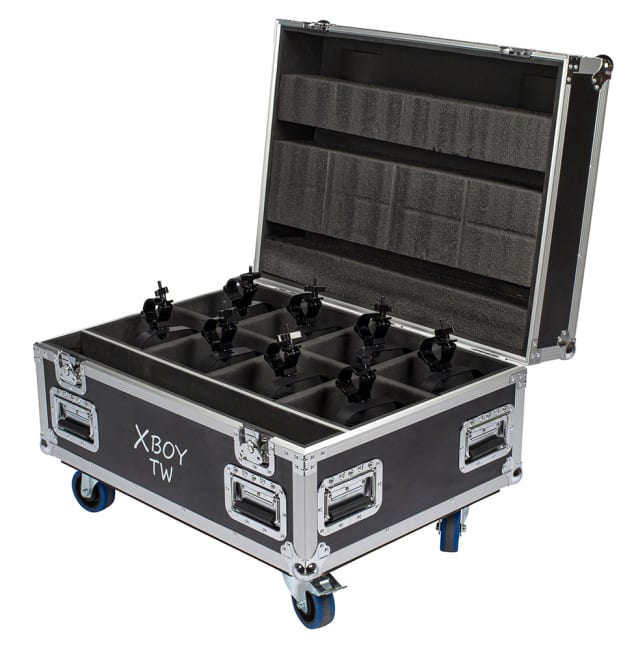 Bright Xboy TW Soft-Zoom. 8 in flightcase, Xline