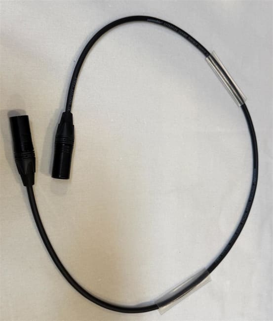 Link Mikrofonkabel  han-han 1m svart