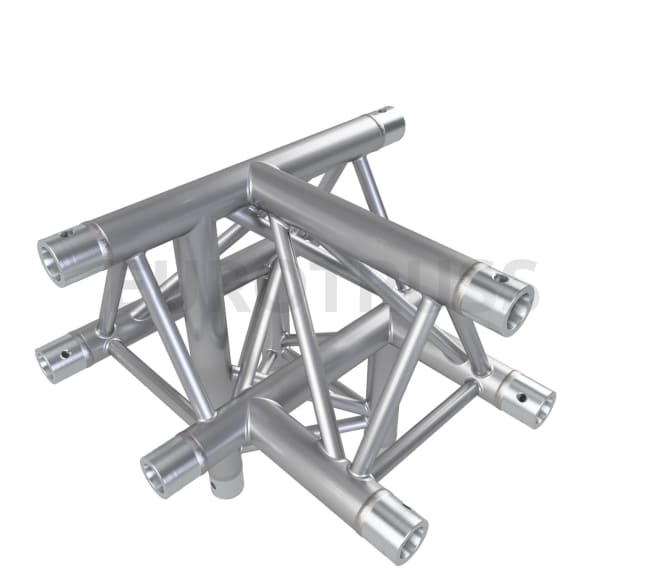 Eurotruss FD33 T-joint + down RIGHT 4-way corner 50x50x50cm
