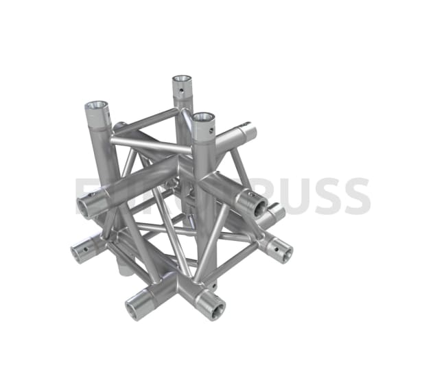 Eurotruss FD33 X-joint + up + down 6-way corner 50x50x50cm
