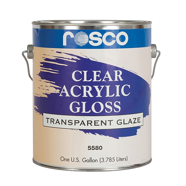 Rosco Clear Gloss Acrylic Glazes 3.79 Litres