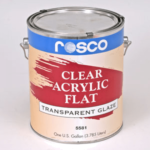 Rosco Clear Flat Acrylic Glazes 3.79 Litres