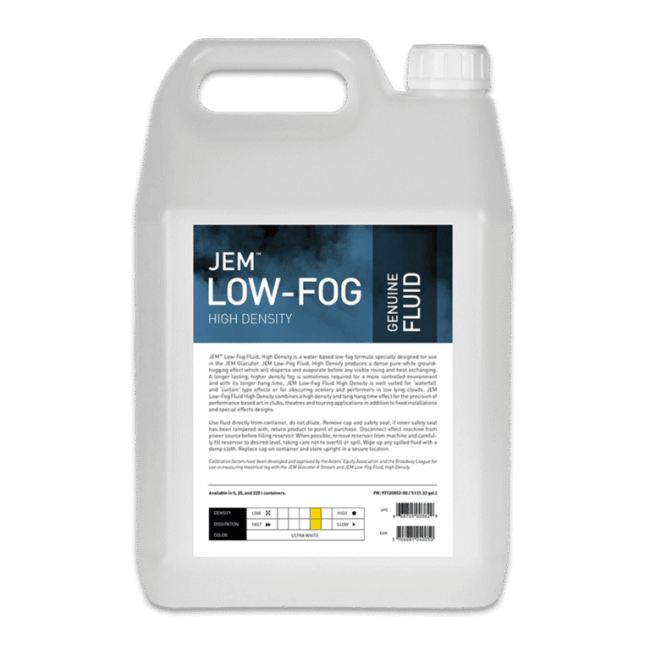 JEM Low-Fog Fluid, High Density, 4x 5 l