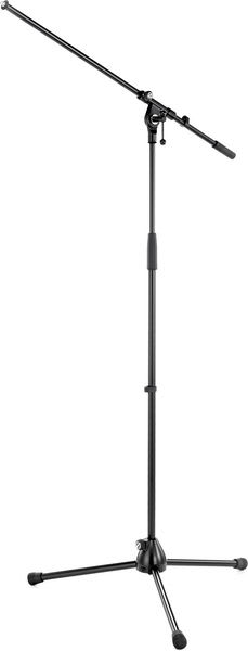 K&M  210/4B Mik.stat. svart, m/galge, korte ben