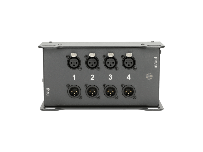 Klotz CATLink 4-channel audio stagebox. 3-Pin
