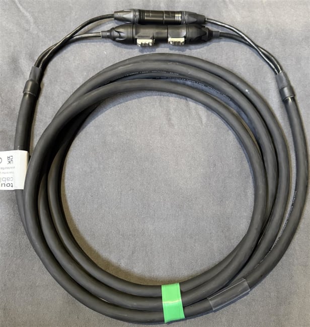 Hybridkabel True1/DMX XLR5P  5m m/krympestrømpe