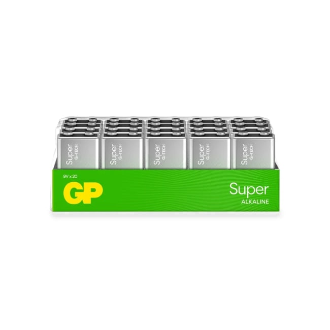 Batteri GP Super Alkaline 9V-batteri, 6LF22/9V