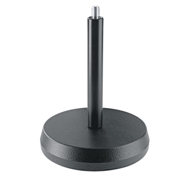 K&M 232B mik.stat. Bordstativ svart rundfot 15cm